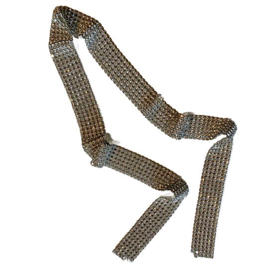 Prong Set Rhinestone Trimming Band circa 1950s