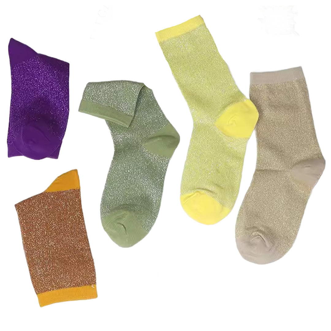 Starsky- the Metallic Flecked Sock Collection 11 Colors