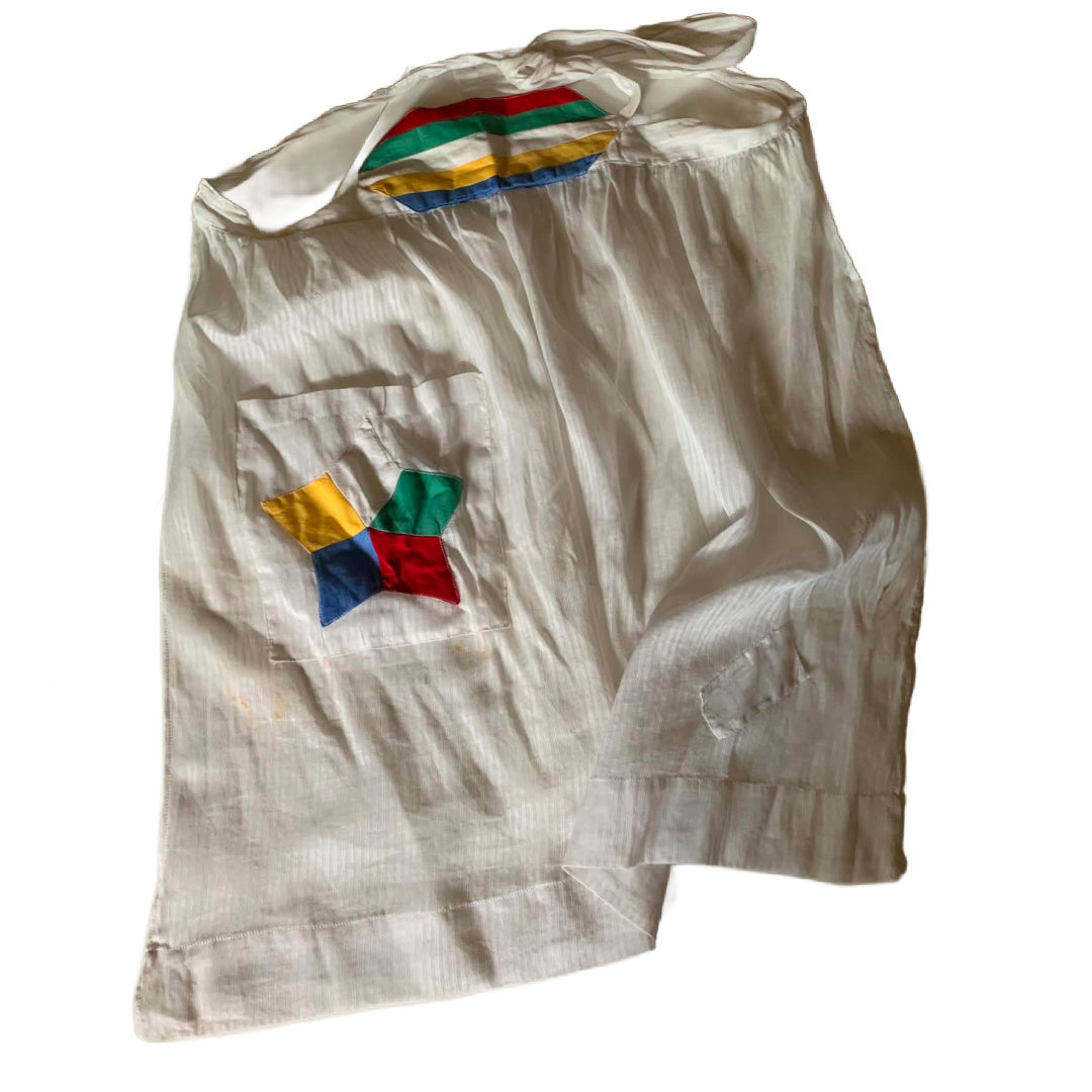 Masonic Star Colorblocked Waist Apron circa 1930s