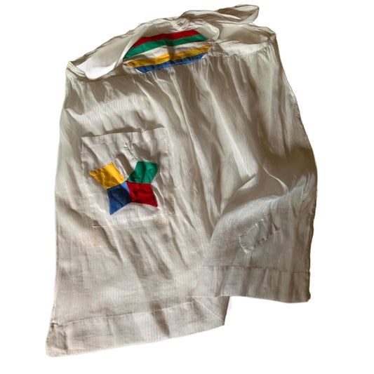 Masonic Star Colorblocked Waist Apron circa 1930s