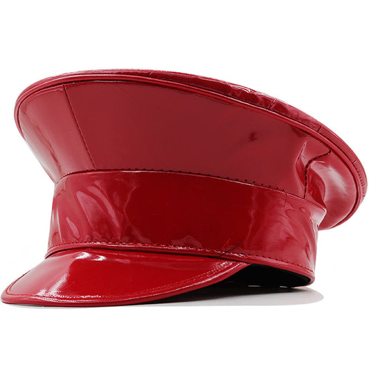 Patent Vinyl Y2K Runway Captain's Hat 8 Colors