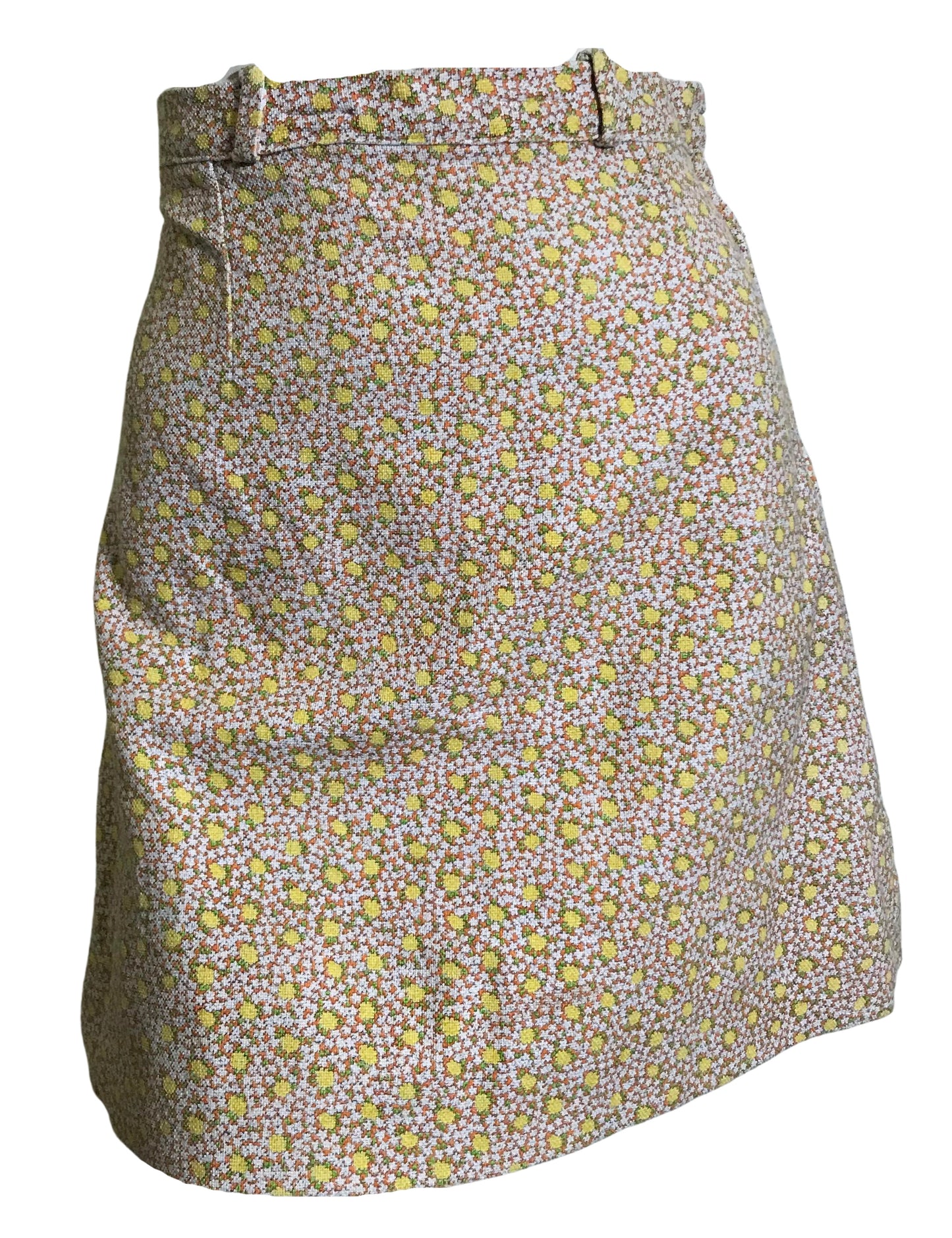 Ditsy Floral Print Mini Skirt circa 1960s