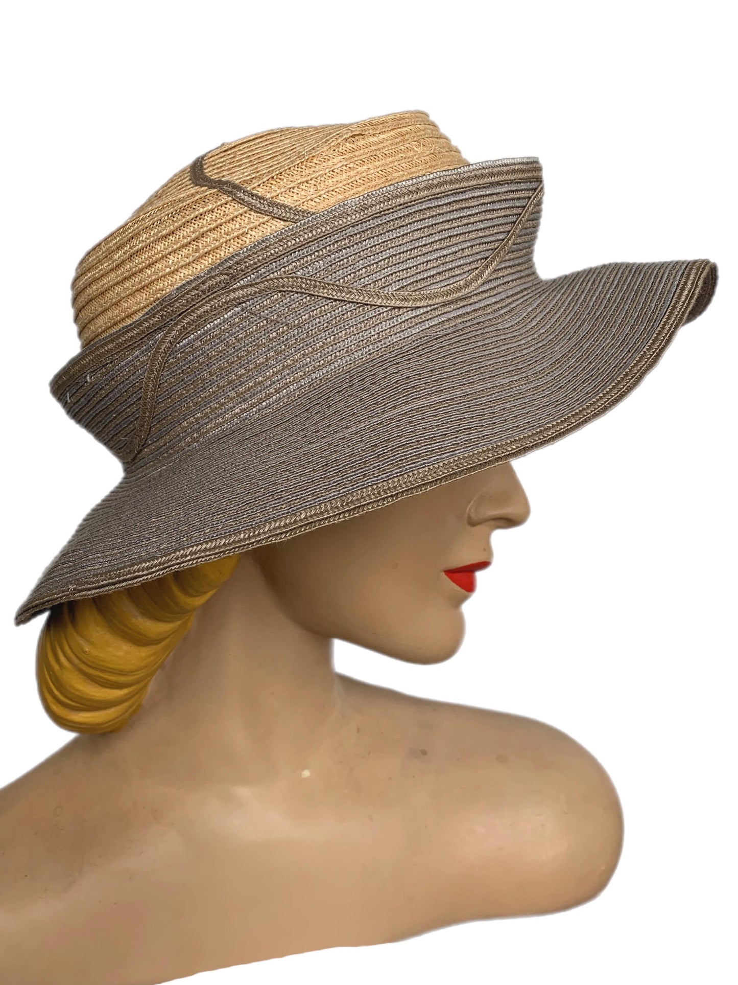 Edwardian Inspired Diane Harty Sculpted Sisal Hat