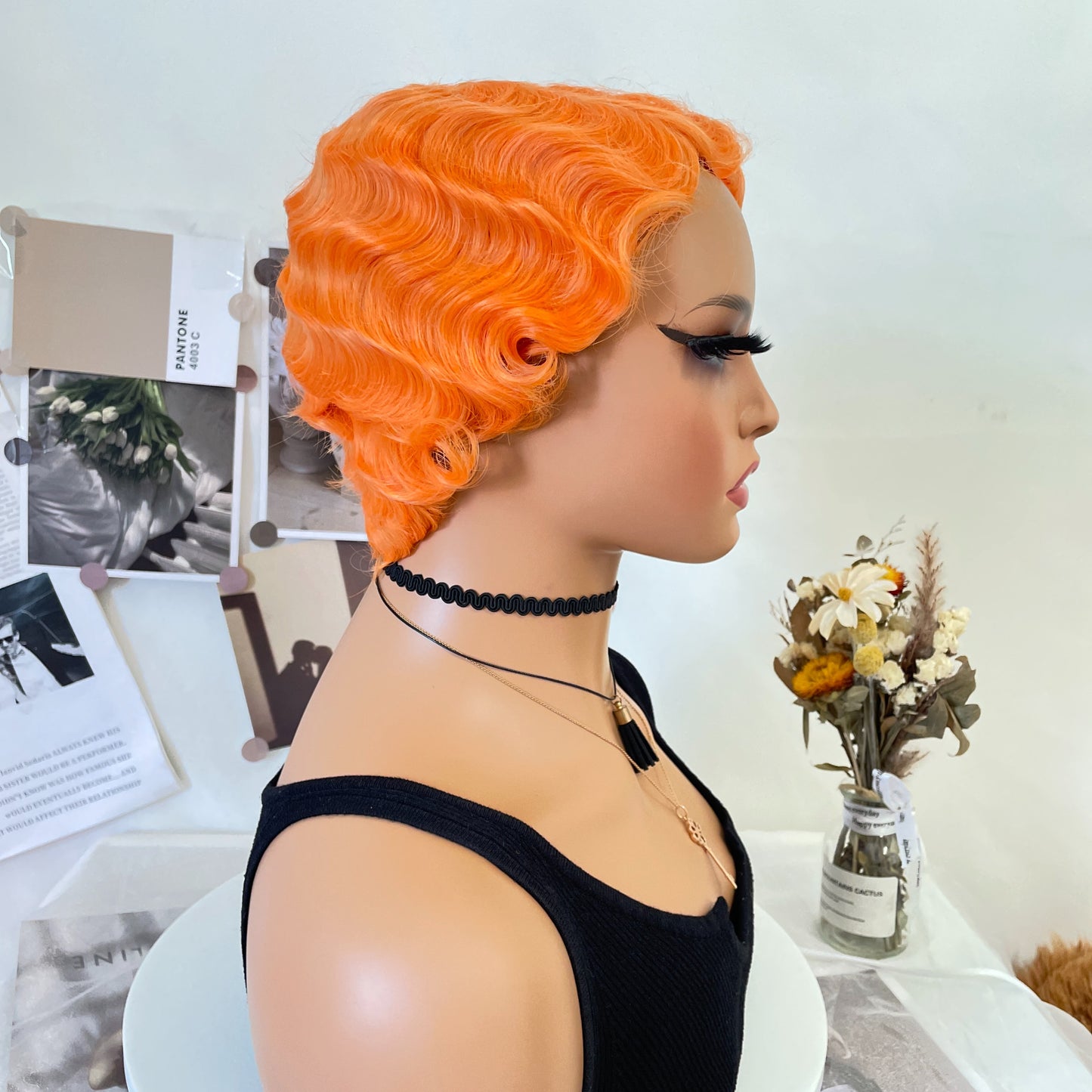 Curls- Finger Wave Wig Cap 1920s/30s Style 8 Colors