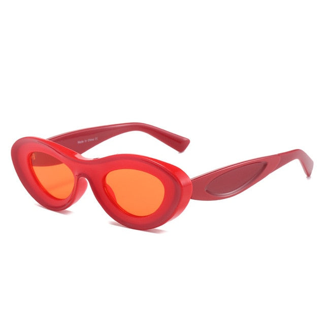 Offset- the Two Tone Oval Edge Cat Eye Sunglasses 6 Colors