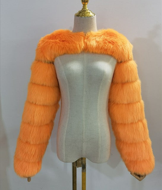 Rose Lee- the 1940s Inspired Glamour Girl Carved Faux Fur Shrug 7 Colors
