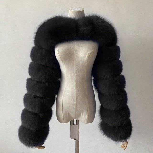 Rose Lee- the 1940s Inspired Glamour Girl Carved Faux Fur Shrug 7 Colors