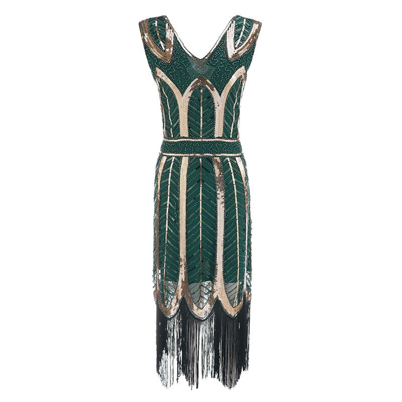Charleston- the Sequined Short 1920s Inspired Flapper Dress 5 Colors