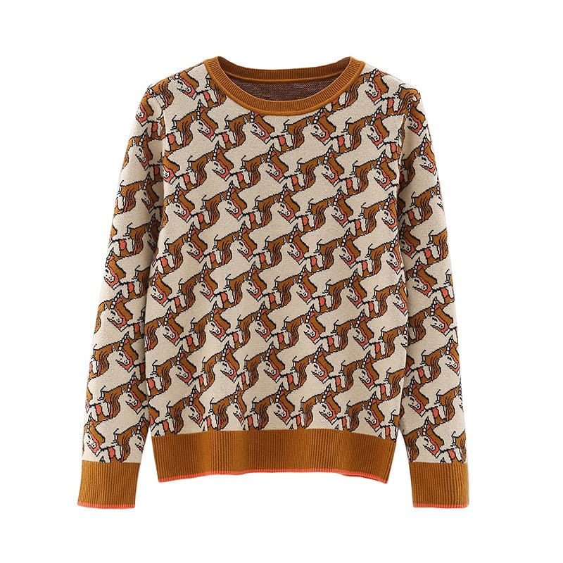 Unicorn- the Escher Style Unicorn Design Sweater