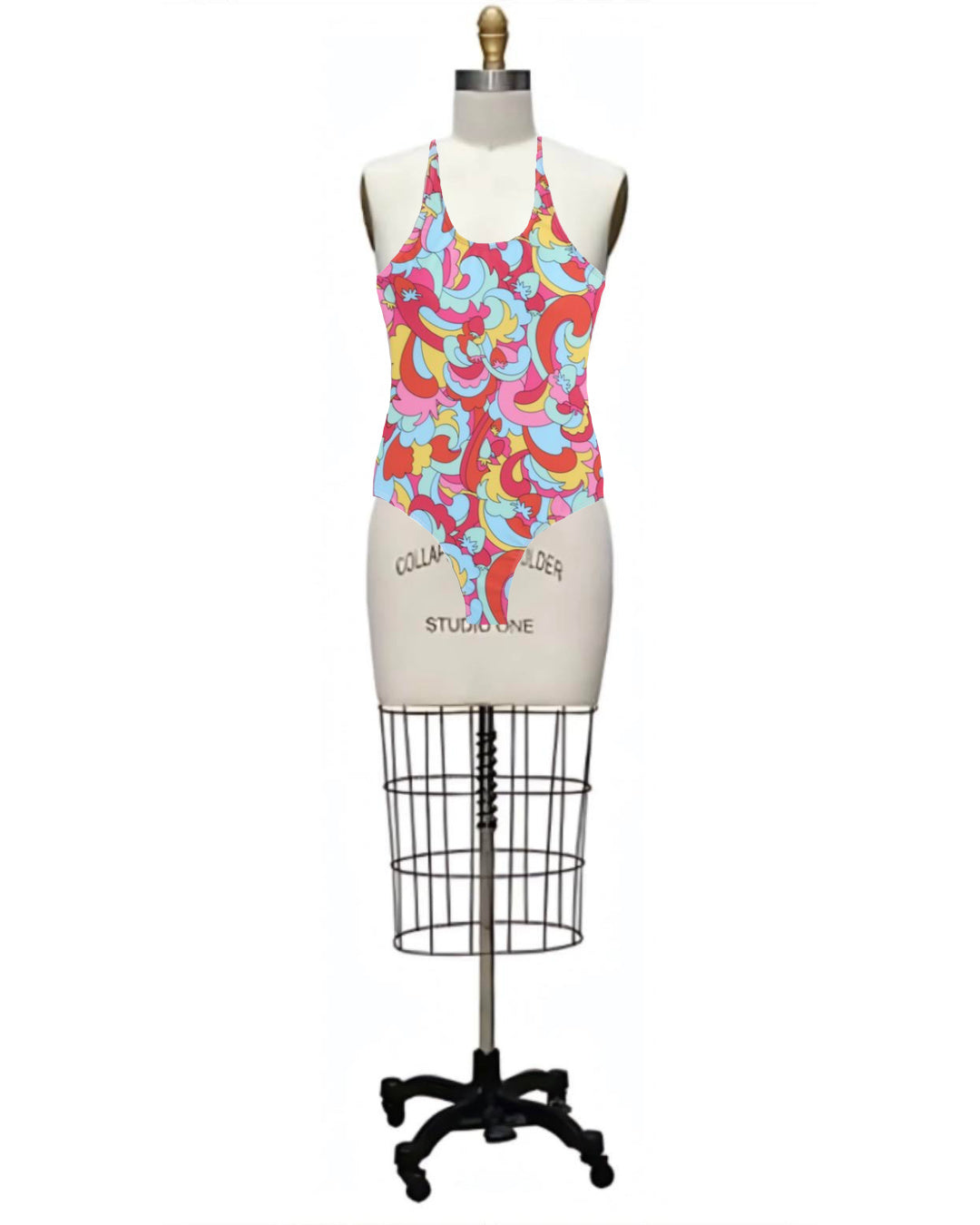 Max- the Psychedelic Strawberry Print Swimsuit