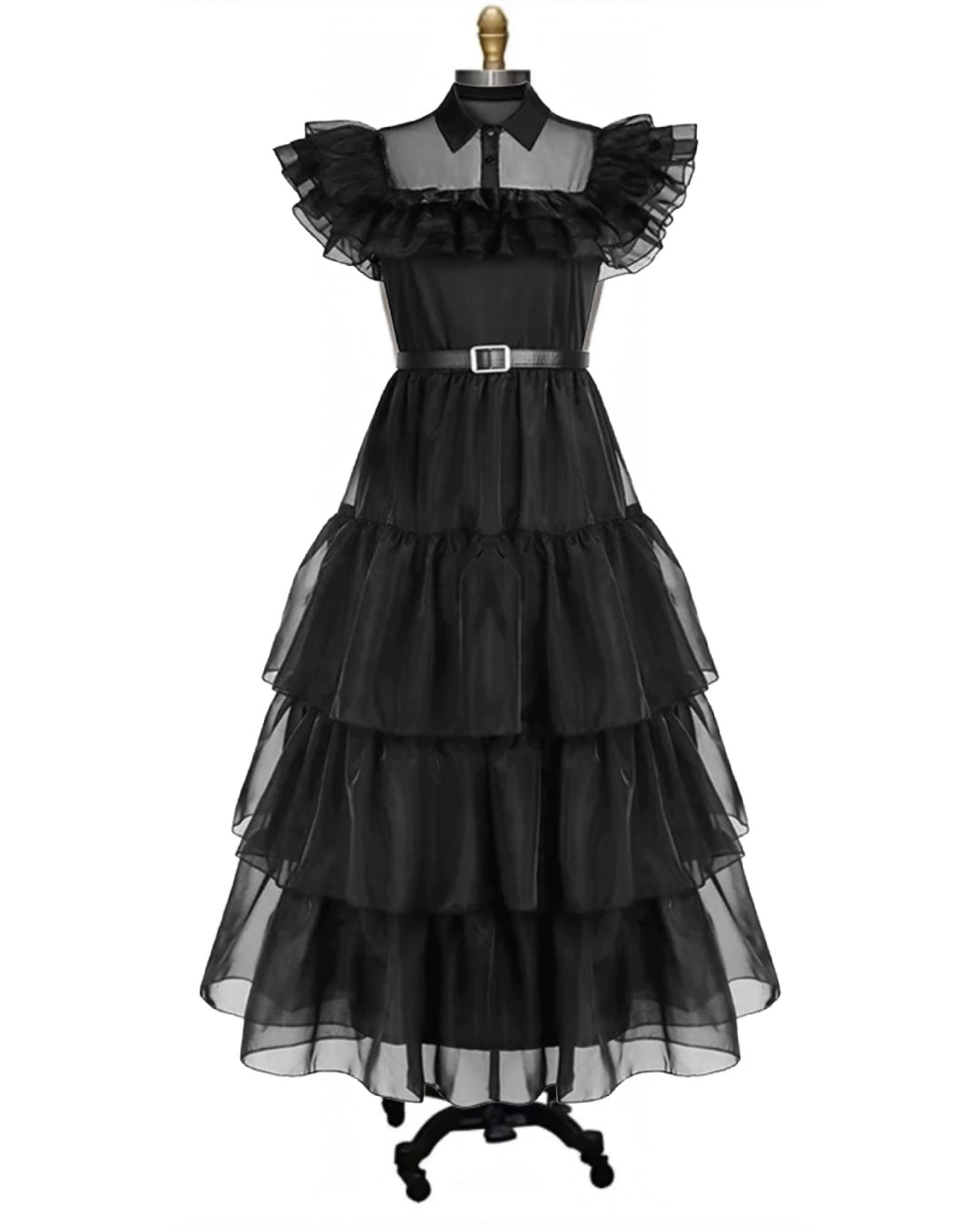 Wednesday- the Girly Goth Black Lace Dress
