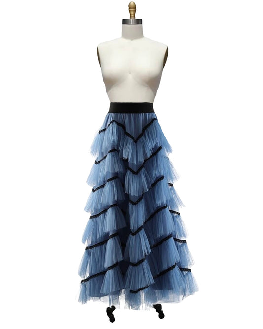 Pavlova- the Ballerina Tulle Layered Midi Skirt 5 Colors