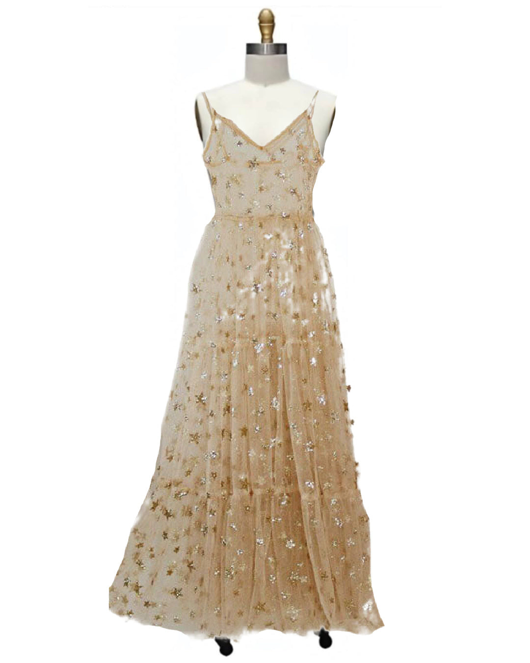 Starpower- the Sheer 1930s Star Covered  Dress