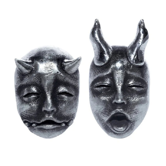 Masque- the Horned Devil Mask Earring Set (2 more styles)