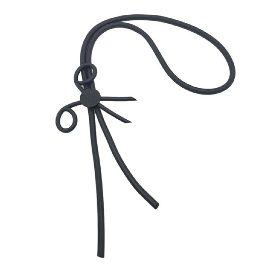 Slice- the Black Scissors Rubber Necklace