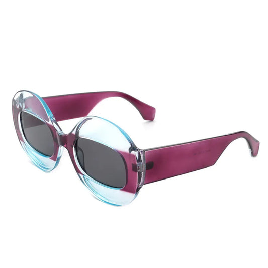 Blink- the Striped Lens Mod Style Sunglasses 6 Color Ways