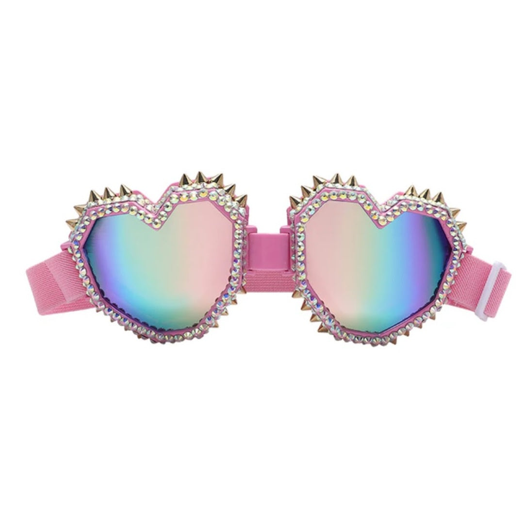 Avril- the Y2K Studded Goggle Sunglasses