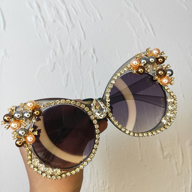 Bejeweled- the Glam Butterfly Bejeweled Wing Shaped Sunglasses 4 Styles