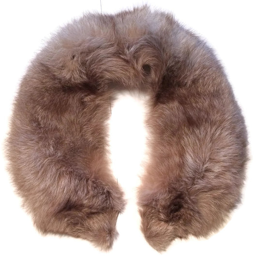 Silvery Tan Long Hair Fox Fur Collar circa 1960s