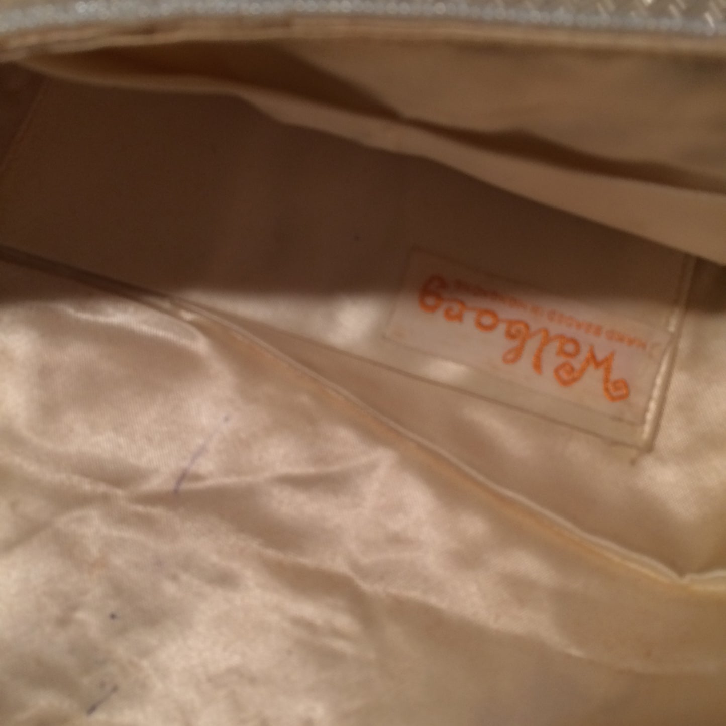 Lovely Sparkling White Beaded Envelope Style Handbag circa 1960s