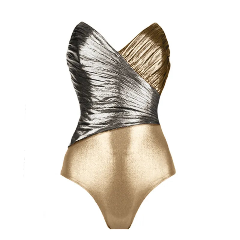 Mackie- the Metallic Swimsuit and Cover Up Collection