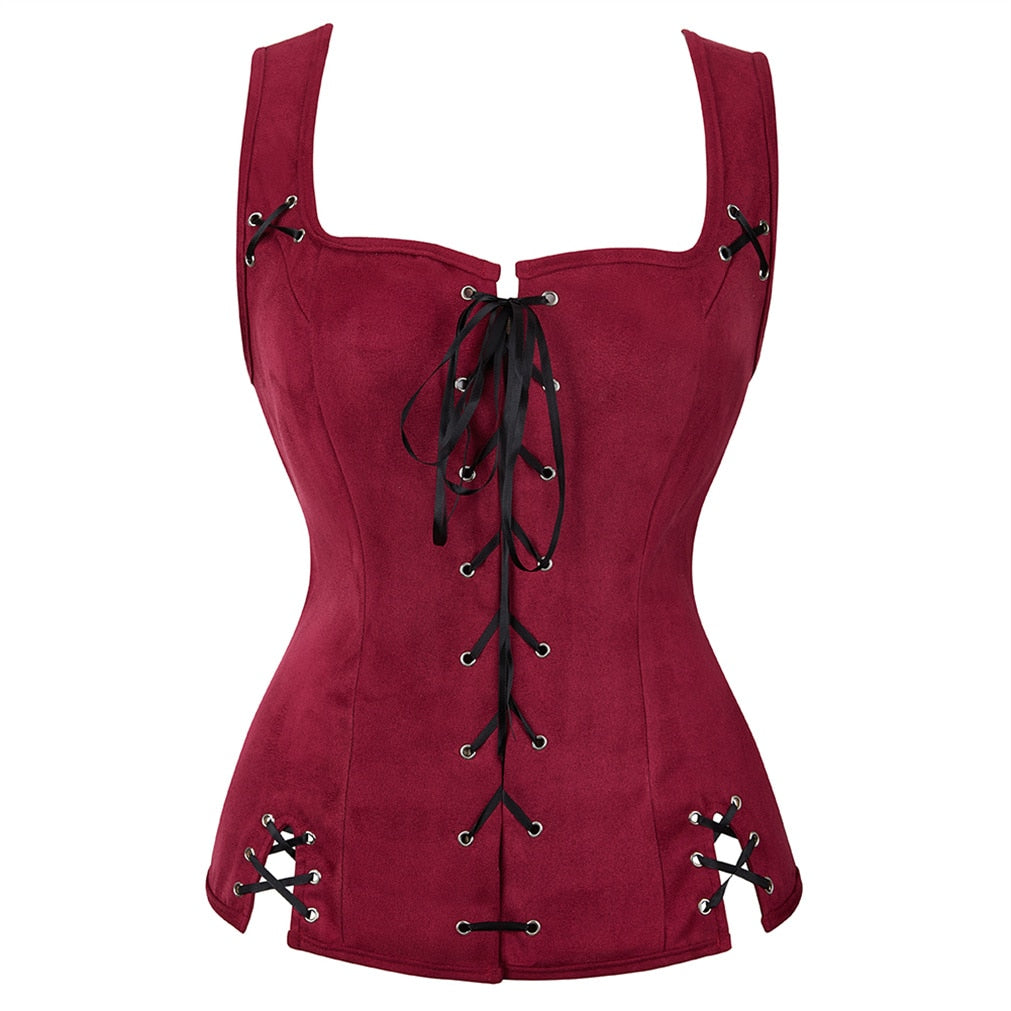 Wench- the Lace Front Pirate Style Corset Top Plus Sizes 5 Colors