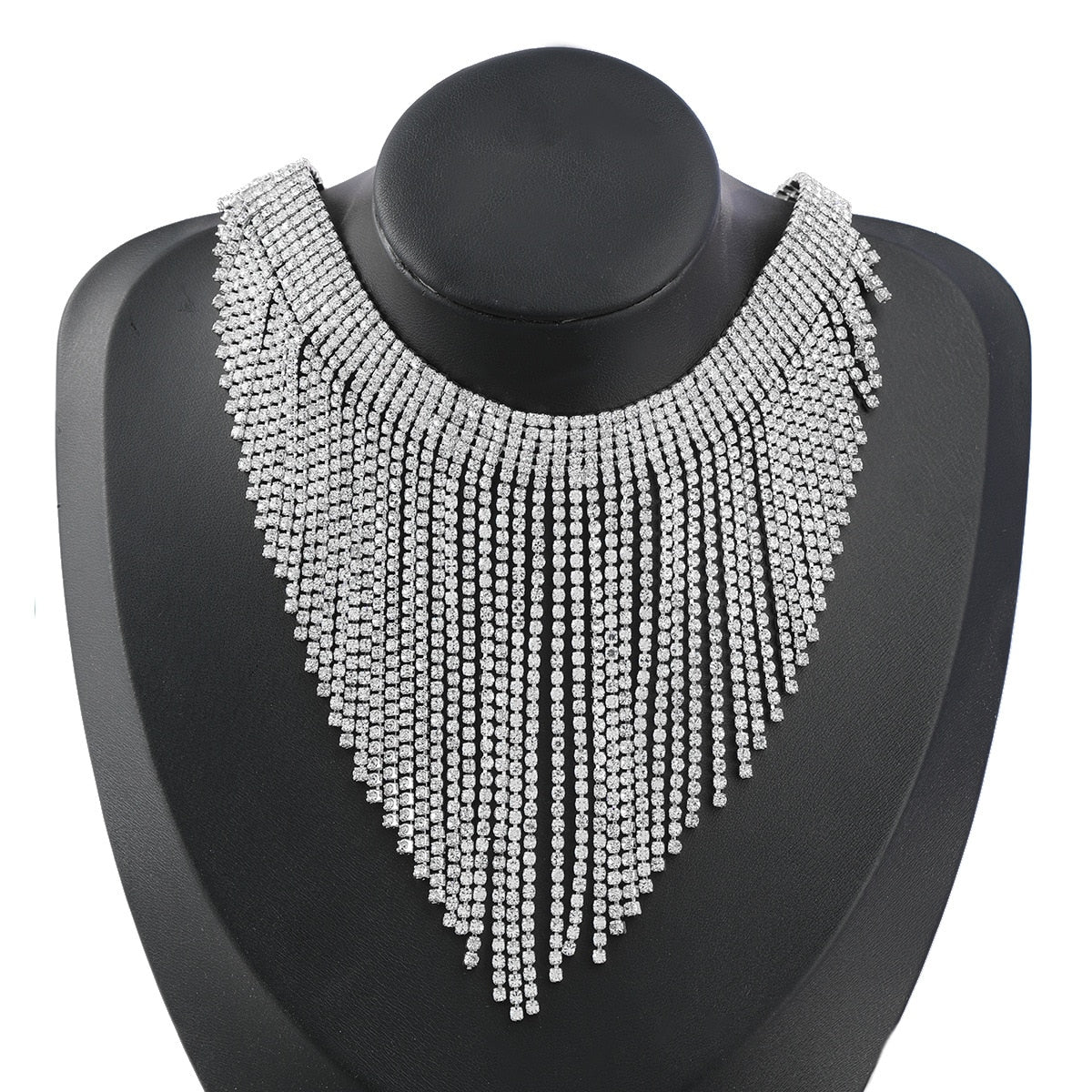 Josephine- the Burlesque Glam Rhinestone Chain Collar Necklace 8 Styles