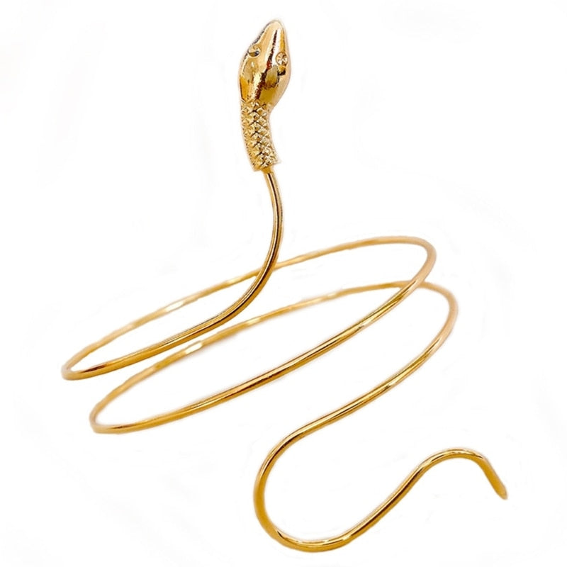 Cleo- the Coiled Snake Upper Arm Cuff Band