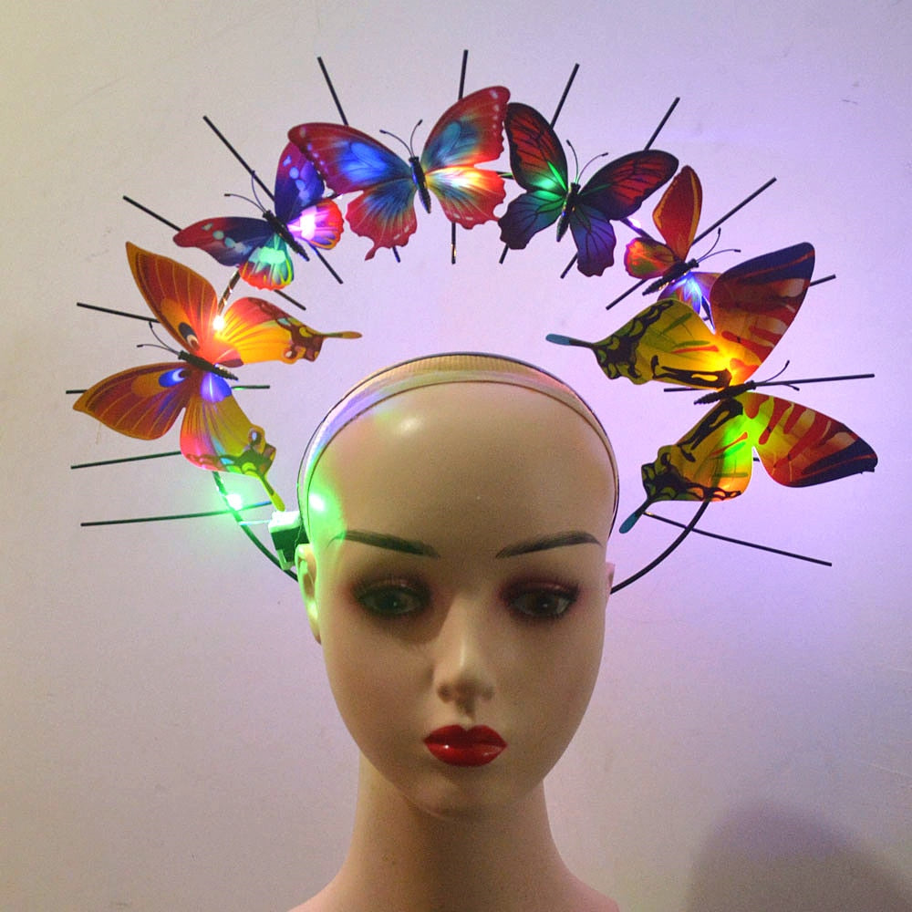 Ptera- the Lighted Butterfly Halo Headband 6 colors