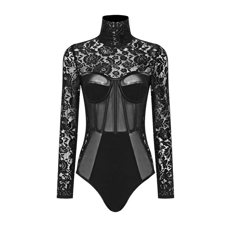 Matrix- the Sci-Fi Bodysuit with Lace Accents
