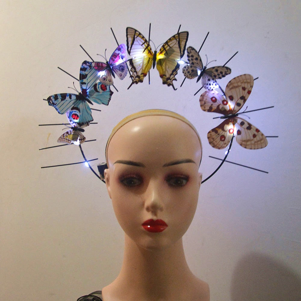 Ptera- the Lighted Butterfly Halo Headband 6 colors