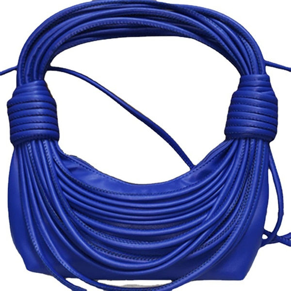 Corded- Draped Loops Solid Colored Handbag 14 Colors