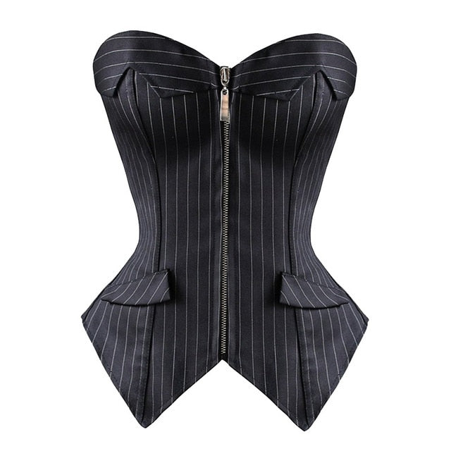 Madge- the Pinstriped Bustier Top 2 Styles