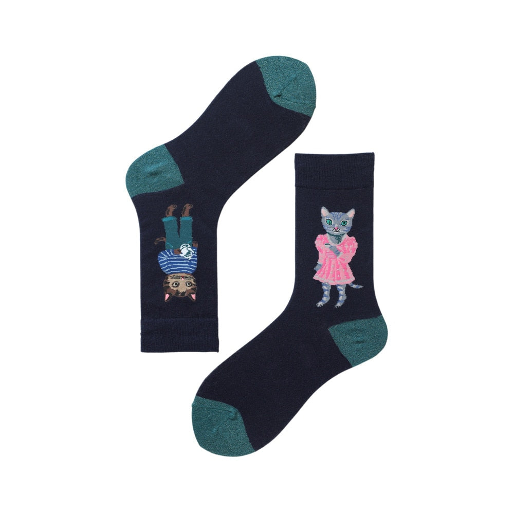 Fairytales- the Woodland Fairy Tale Animal Embroidered Sock Collection 21 Styles
