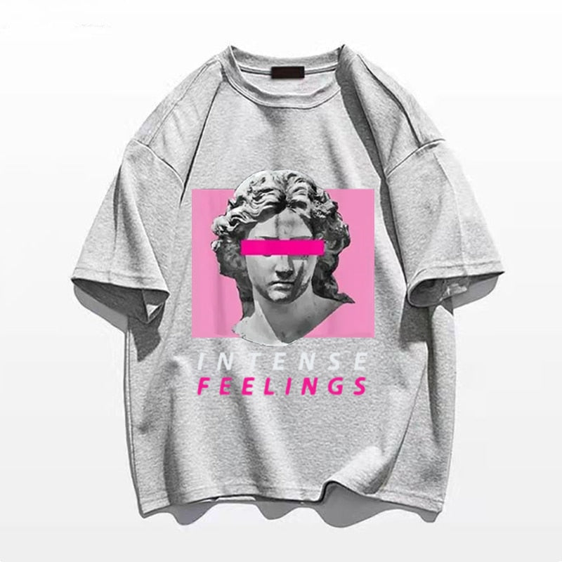 Intense Feelings- the Sculpted Lady Bust Tee Shirt Plus Sizes 5 Colors