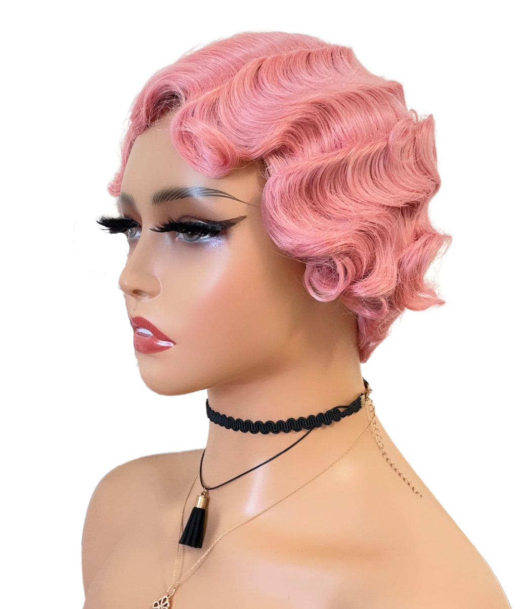 Curls- Finger Wave Wig Cap 1920s/30s Style 8 Colors