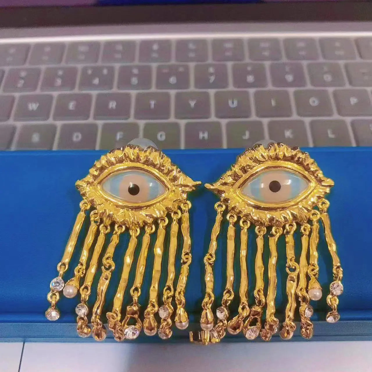 Schiap- the Surrealist Eye (and Nose!) Shaped Earrings and Ring