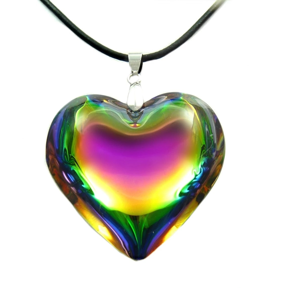 Pulse- the Glass Heart Pendant Necklace