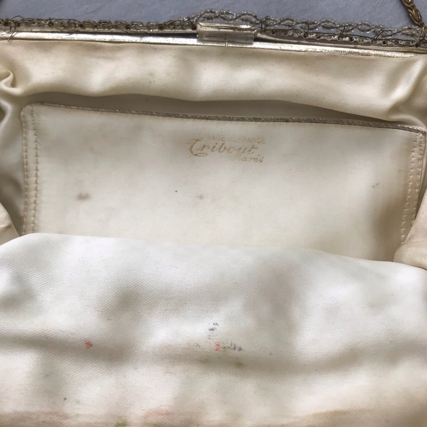 Ivory Evening Bag Handbag Sparkling Rhinestones circa 1930s