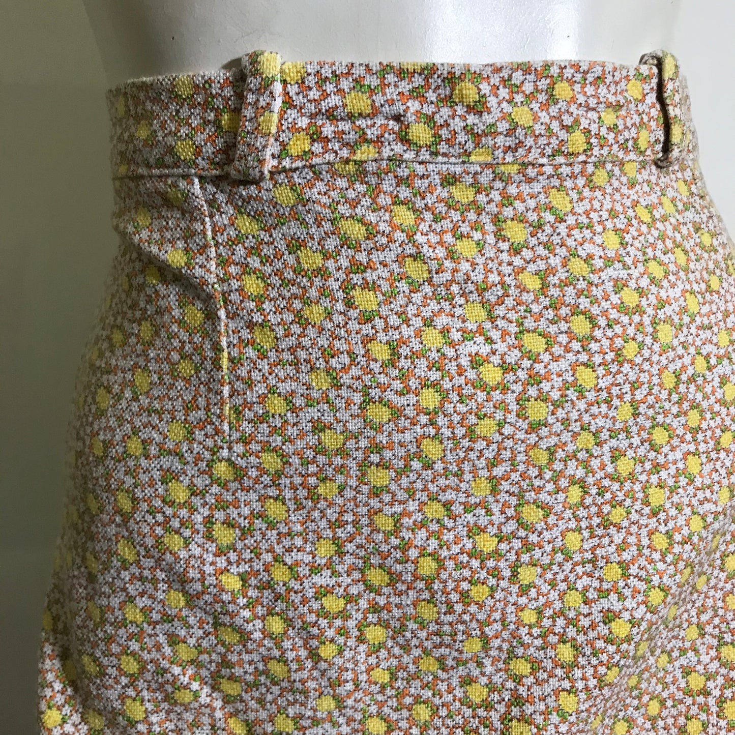 Ditsy Floral Print Mini Skirt circa 1960s