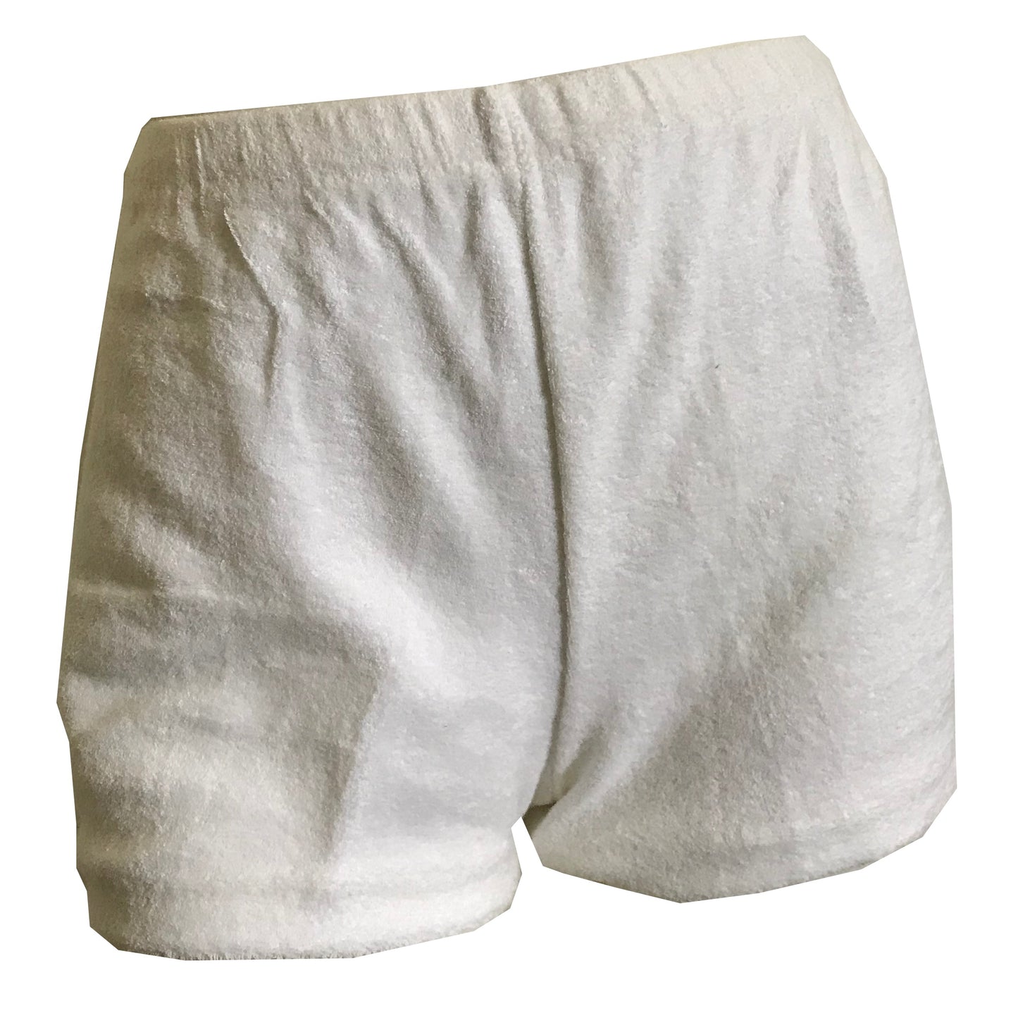 White Cotton Terry Cloth Short Shorts circa 1970s